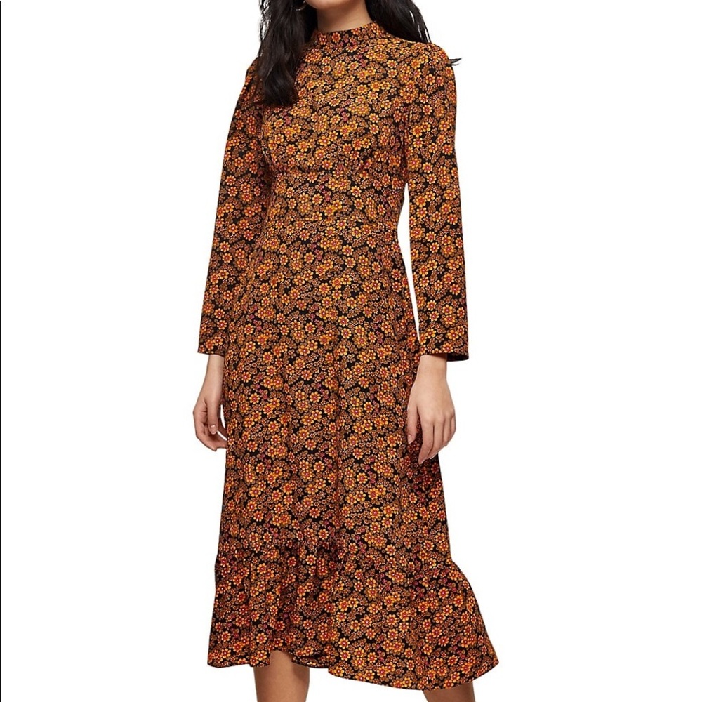 Topshop PETITE Floral Midi Dress